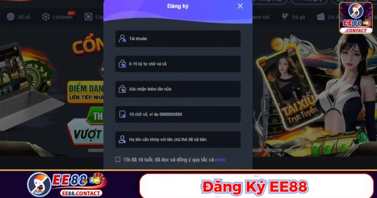 Đăng Ký Ee88 - Mở Ra Cơ Hội Giải Trí Và Phần Thưởng Khủng 2 Đăng ký Ee88 dễ dàng: Tất cả những gì bạn cần biết